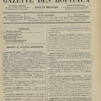 1615 - Page 1609 - Sommaire / Chronique et nouvelles scientifiques. Hôpitaux de Paris / Hôpitaux de Province / Facultés de médecine / Écoles de médecine / Hommage A M. Le Professeur Landouzy / Hôpital Saint-Louis / La société des sciences médicales de Montpellier / Ligue nationale contre l'alcoolisme / Nécrologie / Laboratoire de l'Hôpital de Rothschild