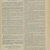 1657 - Page 1651 - Sociétés savantes. Académie des sciences. (Séance du 25 novembre 1907). Sur un nouveau signe de la mort réelle. M. De Bourgade De La Dardye / Le diagnostic de la tuberculose des animaux, notamment des bovidés, par l'emploi simultané de l'ophtalmo et de la cuti-dermo-réaction. M. J. Lignières / La sécrétion comparée des deux reins dans le diabète hydrurique. MM. C. Fleig et Jeanbrau / Stérilisation ovarique chez la femme par rayons X. M. Foveau De Courmelles / Société médicale des hôpitaux. (Séance du 29 Novembre 1907). Oculo-réaction. M. Morax