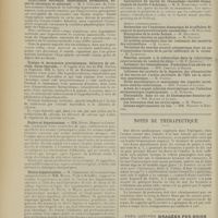 1660 - Page 1654 - Sociétés savantes. Société de biologie. (Séance du 30 novembre 1907). Diminution des albumines de sérum sanguin chez les hépatiques. M. H. Grenet / Hyperplasie surrénale, hypertension permanente, néphrite chronique et athérome. M. J. Gaillard / Eczéma et dermatoses prurigineuses. Chlorure de calcium. Corps thyroïde. MM. Parhon et Papinian, MM. L. Lévi et H. De Rothschild / Néphro et hépatotoxines. MM. Petit, Bierry et Schaeffer / Hétéro-hépatotoxines. M. Fiessinger / Sporulation du bacille du rhumatisme (variété rhumatismale du bacille d'Achalme). M. G. Rosenthal / Notes de thérapeutique