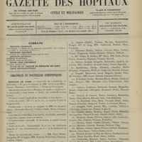1735 - Page 1729 - Sommaire / Chronique et nouvelles scientifiques. Hôpitaux de Paris