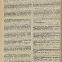 0032 - Page 20 - Sociétés savantes. Société de biologie. (Séance du 28 décembre 1907). Sur l'insuffisance simultanée de plusieurs glandes à sécrétion interne (insuffisance pluriglandulaire). MM. H. Claude et H. Gougerot / Sur la formation de la stercobiline dans l'intestin. MM. Gilbert et Herscher / Résistance leucocytaire. MM. Achard et Feuillié / Elimination du chlorure d'éthyle. D'après MM. Camus et Nicloux / La fragilité globulaire varie-t-elle suivant que l'on opère sur du sang défibriné, oxalaté ou fluoré ? MM. Iscovesco et Salignat / Avis
