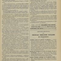 0033 - Page 21 - Chronique et nouvelles scientifiques. (Suite). Association d'enseignement médical des hôpitaux / Articles originaux des principales publications françaises et étrangères. Académie royale de médecine de Belgique / Annales des maladies de l'oreille, du larynx, du nez et du pharynx / Annales d'hygiène publique et de médecine légale / Archives d'électricité médicale expérimentales et cliniques