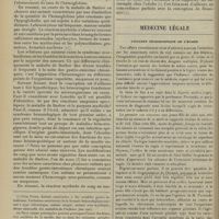 0042 - Page 30 - Sur un cas de maladie de Barlow. Les modifications sanguines au cours du scorbut infantile ; par MM. Prosper Merklen et Léon Tixier. (Travail du service et du laboratoire de M. le Professeur Hutinel) / Médecine légale. L'examen nécroscopique de l'hymen. [A. Gaullieur L'Hardy]