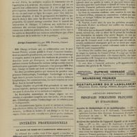 0044 - Page 32 - Livres nouveaux. Précis des examens de laboratoire employés en clinique, par M. Bard..., avec la collaboration de G. Humbert et H. Mallet... [L. Gayard] / Abrégé d'anatomie, par MM. Poirier, Charpy et Cunéo. [Étienne le Sourd] / Intérêts professionnels. Le maire des Nîmes et l'assistance médicale / Articles originaux. Principales publications françaises et étrangères. Annales de dermatologie et de syphiligraphie / Archives des maladies de l'appareil digestif et de la nutrition / Archives médico-chirurgicales du Poitou