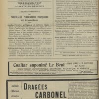 0082 - Page 70 - Articles originaux des principales publications françaises et étrangères. Annales d'hygiène publique et de médecine légale / Archives de médecine des enfants / Archives générales de chirurgie / Archives générales de médecine / Bulletin médical / Jahrbuch für Kinderheilkunde / Pédiatrie pratique / Revue médicale de l'Est