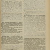 0103 - Page 91 - Sociétés savantes. Société de chirurgie. (Séance du 15 janvier 1908). Kyste hydatique du rein. M. Bazy / Tumeur des voies biliaires. M. Michaux, M. Faure / Adénite tuberculeuse sus-hyoïdienne. M. Morestin / Diathèse lipomateuse. M. Thiéry / Fibro-myome utérin. M. Potherat / Elections. MM. Sonnenburg et Murphy sont nommés associés étrangers ; MM. Dollinger, Garré, A. Lane et Cranwel / Société de biologie. (Séance du 18 janvier 1908). Recherches sur l'incubation dans la syphilis. MM. Levaditi et J. Yamanouchi / Réactions de la moelle osseuse dans un cas d'ictère hémolytique. M. L. Tixier / Renforcement de l'amylase pancréatique. M. Roger