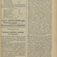 0117 - Page 105 - Formulaire. Formules nouvelles de sérum artificiel pour injections hypodermiques. (Clin. infantile) / Articles originaux des principales publications françaises et étrangères. Archives des maladies du coeur, des vaisseaux et du sang / Lyon médical / Münchener medizinische Wochenschrift / Province médicale