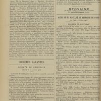 0130 - Page 118 - Revue générale. Les paralysies diphtériques ; par M. H. Chéné... / Sociétés savantes. Société de chirurgie. (Séance du 22 janvier 1908). Prix décernés en 1907. Prix Marjolin-Duval... / Notes de thérapeutique. Posologie de la digitaline dans l'asthme cardiaque et la dyspnée / Actes de la Faculté de médecine de Paris du 3 au 8 février 1908. Examens de doctorat