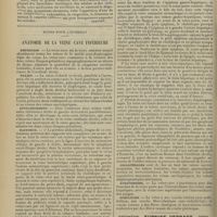 0154 - Page 142 - Pratique médicale. Traitement de la bronchite chronique. [Grandet] / Notes pour l'internat. Anatomie de la veine cave inférieure