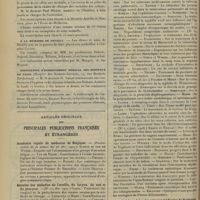 0182 - Page 170 - Chronique et nouvelles scientifiques. Une nouvelle fondation debrousse / Médaille offerte à M. le Professeur Hutinel / A la mémoire de Bouilly / Association d'enseignement médical des hôpitaux de Paris / Articles originaux des principales publications françaises et étrangères. Académie royale de médecine de Belgique / Annales des maladies de l'oreille, du larynx, du nez et du pharynx / Deutsche medizinische Wochenschrift / Gazette hebdomadaire des sciences médicales de Bordeaux. (Voir la suite, p. 178)