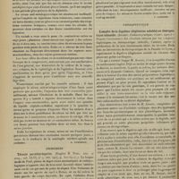 0224 - Page 212 - Analyses. Médecine. Sur les résultats obtenus jusqu'à maintenant avec le sérum anti-méningococcique chez les sujets atteints de méningite cérébro-spinale. (A. Wassermann. Deuts. med. Woch...). [E. Lemierre] / Chirurgie. Tétanie parathyréoprive. (Eugène H. Pool. Ann. of surg...). [F. Gardner] / Thérapeutique. L'emploi de la digalène (digitoxine soluble) en thérapeutique infantile. (Ausset. Pediatrie pratique...). [L. Gayard]