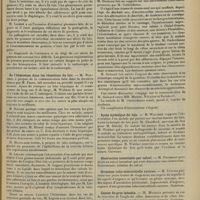0237 - Page 225 - Sociétés savantes. Société de chirurgie. (Séance du 12 février 1908). Des abcès du poumon d'origine dysentérique. M. Tuffier / De l'hémostase dans les résections du foie. M. Walther / Exclusion du gros intestin pour entéro-colite grave. M. Guinard, sur une intéressante observation présentée par M. Ombrédanne / Kyste hydatique du foie. M. Walther, un malade qui portait une énorme tumeur du foie, kyste hydatique du foie pour M. Chauffard, sarcome du foie pour M. Dalché / Obstruction intestinale par calcul. M. Potherat / Grossesse tubo-interstitielle externe. M. Tuffier / Cancer du gros intestin. M. Michaux / Radiographie. M. Rochard