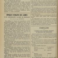 0244 - Page 232 - A propos de la camptodactylie ou inflexion permanente du petit doigt, et parfois des doigts voisins d'origine tuberculeuse. Par René Horand... / Épingles extraites des jambes d'un légionnaire blessé en Maraude ; par le Médecin-major Bonnette / Formulaire. Traitement des phénomènes congestifs et douloureux des hémorroïdes