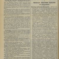 0266 - Page 254 - Chronique et nouvelles scientifiques. Un Institut de puériculture / Académie des sciences et lettres de Montpellier / Prix de la Société de thérapeutique / Statistique / École pratique des hautes-études / Articles originaux des principales publications françaises et étrangères. Münchener medizinische Wochenschrift / Pester Medizinisch-chirurgische Presse