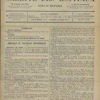 0301 - Page 289 - Sommaire / Chronique et nouvelles scientifiques. Hôpitaux de Paris / Guerre