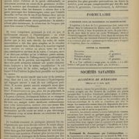 0365 - Page 353 - Clinique chirurgicale de la Charité. Le prolapsus utérin des nullipares ; par le Professeur Paul Reclus / Formulaire. L'aspirine dans le traitement du diabète sucré / Contre la diarrhée. (Bull. gén. de thérap.) / Sociétés savantes. Académie de médecine. (Séance du 10 mars 1908) / Traitement du rhumatisme par l'iodothyroïdine. M. Lancereaux / Classification des sarcomes. M. Ménétrier / De l'épithélioma. M. Borrel