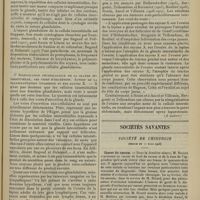 0379 - Page 367 - Revue générale. La sécrétion interne de l'ovaire. (Le corps jaune et la glande interstitielle) ; par M. Hugues Alamartine... III. L'élément endosécréteur de la glande ovarienne. La glande interstitielle. (A suivre) / Sociétés savantes. Société de chirurgie. (Séance du 11 mars 1908). Cancer du caecum. M. Ricard