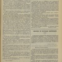 0381 - Page 369 - Intérêts professionnels. Certificats médicaux. (Le Journal) / Livres nouveaux. Nouveau traité de chirurgie, publié sous la direction de MM. A. Le Dentu et Pierre Delbet..., Arthrites tuberculeuses, par M. Michel Gangolphe. [Etienne le Sourd] / Chronique et nouvelles scientifiques. (suite). L'Association générale des médecins de France et « la maison du médecin »