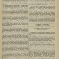 0401 - Page 389 - Clinique médicale. Lithiase biliaire et fièvre typhoïde ; par P.-E. Launois... / Sociétés savantes. Académie de médecine. (Séance du 17 mars 1908). Variations de la glycosurie dans le cancer du pancréas. M. Brault / Les ostéoblastes. M. Prenant / Contribution à l'étude de l'ostéomyélite aiguë non suppurative. M. Coudray