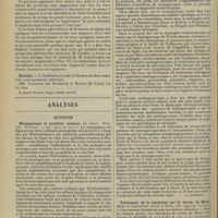 0402 - Page 390 - Sociétés savantes. Académie de médecine. (Séance du 17 mars 1908). Contribution à l'étude de l'ostéomyélite aiguë non suppurative. M. Coudray / Election / Analyses. Médecine. Méningocoque et bactéries voisines. (A. Ghon. Wien. klin. Wochens...). [A. Lemierre] / Traitement de la scarlatine par le sérum de Moser. (Egis et Langowoy. Jahrb. f. Kind...). [L. Babonneix]