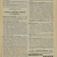 0405 - Page 393 - Clinique thérapeutique. Le principe actif de la valériane peut être présenté sans odeur / Articles originaux des principales publications françaises et étrangères. Centralblatt fur innere Medizin / Deutsche medizinische Wochenschrift / Gazzetta degli ospedali e delle cliniche / Münchener medizinische Wochenschrift / Pester medizinisch = chirurgische presse / Semaine gynécologique / Semaine médicale / Wiener klinische Wochenschrift