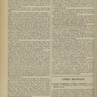 0440 - Page 428 - Pratique médicale. Influence prophylactique du gonosan sur les complications de la blennorragie ; par le Docteur Léon David... / Livres nouveaux. Le cancer. Prophylaxie, étiologie, traitement, par le Docteur C. Sobre-Casas... [A. Gaullieur l'Hardy]