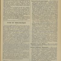 0441 - Page 429 - Livres nouveaux. Le cancer. Prophylaxie, étiologie, traitement, par le Docteur C. Sobre-Casas... [A. Gaullieur l'Hardy] / Notes de thérapeutique / Articles originaux des principales publications françaises et étrangères. Boston medical and surgical Journal / Centralblatt fur innere Medizin / Deutsche medizinische Wochenschrift / Lyon médical