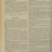 0442 - Page 430 - Articles originaux des principales publications françaises et étrangères. Lyon médical / Montpellier médical / Notes pour l'internat. Hématurie. (A suivre)
