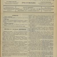 0445 - Page 433 - Sommaire / Chronique et nouvelles scientifiques. Hôpitaux de Paris / Guerre. (Voir la suite des nouvelles, p. 442)