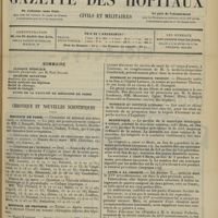 0457 - Page 445 - Sommaire / Chronique et nouvelles scientifiques. Hôpitaux de Paris / Hôpitaux de Province / Guerre / Hommage au Professeur Thoinot / Hommage au Docteur Guinard / Statistique / Appel à la charité / Conférence d'internat