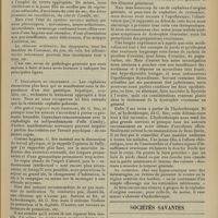 0463 - Page 451 - Clinique médicale de l'Hôpital de la Pitié. Céphalée pubérale. Par Paul Dalché... / Sociétés savantes. Académie des sciences. (Séance du 23 mars 1908). Les leviers dans l'organisme. M. Guillemin