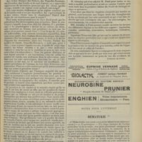 0477 - Page 465 - Pratique médicale. Thérapeutique de laboratoire et thérapeutique clinique / Livres nouveaux. Nouveau traité de chirurgie, publié sous la direction de MM. Le Dentu et Pierre Delbet. - Fasc. XXV : Les hernies, par MM. Jaboulay et Patel. [Étienne le Sourd] / Notes pour l'internat. Hématurie