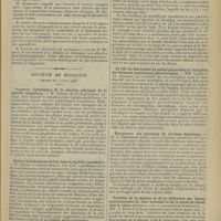 0501 - Page 489 - Sociétés savantes. Société de chirurgie. (Séance du 1er avril 1908). Infections pleuro-pulmonaires à allure clinique d'infections péritonéales. M. Mignon / Société de biologie. (Séance du 4 avril 1908). Processus histologique de la réaction méningée de la syphilis secondaire. M. Sézary / Lésions histologiques du foie dans la syphilis secondaire. M. Sézary / Toxicité des sécrétions duodénales. MM. Roger et Garnier / Le rôle du foie normal et pathologique dans la résorption des ferments peptiques et pancréatiques. MM. Loeper et Ch. Esmonet / Histogenèse des processus de cirrhose hépatique. M. N. Fiessinger / Troubles de la miction et de la défécation par lésions expérimentales du cône terminal ou de la queue de cheval chez le chien (première note et présentation d'animaux). MM. G. Roussy et Rossi