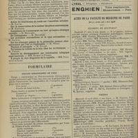 0502 - Page 490 - Sociétés savantes. Société de biologie. (Séance du 4 avril 1908). Xanthélasma et cholémie. MM. A. Gilbert et P. Lereboullet / Formulaire. Pilules kératinisées de Unna (Chemist and druggist, 1907, p. 446, et Union pharm.,..., janv. 1908) / Actes de la Faculté de médecine de Paris du 27 avril au 2 mai 1908. Examens de doctorat / Thèses