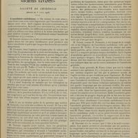 0523 - Page 511 - Médecine pratique. Un nouveau réactif [A. Gaullieur L'Hardy] / Sociétés savantes. Société de chirurgie. (Séance du 8 avril 1908). L'anesthésie rachidienne