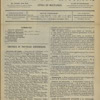 0529 - Page 517 - Sommaire / Chronique et nouvelles scientifiques. Hôpitaux de Paris / Marine / L'hygiène de la bouche dans les écoles / Nécrologie / Hôpital de Levallois / Cours de psychologie appliquée à la pédagogie