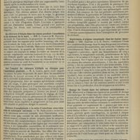 0537 - Page 525 - Société de biologie. (Séance du 11 avril 1908). Troubles de la miction et de la défécation consécutifs aux lésions expérimentales du cône terminal ou de la queue de cheval chez le singe. MM. G. Roussy et I. Rossi / Rôle des graisses dans la glycogénie, chez les sujets sains et chez les diabétiques. M. F. Maignan / Le chlorure d'éthyle dans les tissus pendant l'anesthésie et au moment de la mort. MM. L. Camus et M. Nicloux / Sur l'emploi du chlorure d'éthyle en clinique pour l'anesthésie générale. M. L. Camus / Absence d'anaphylaxie à la suite d'injections sous-cutanées de substance nerveuse. M. Remlinger / Les lipoïdes du sang. Les savons du sérum. Leur action hémolytique. Rôle protecteur des lipoïdes globulaires et de la cholestémie. MM. H. Iscovesco et J. Foucaud / Cirrhoses chloroformiques. M. N. Fiessinger / Septicémies d'origine intestinale chez les lapins immobilisés. MM. Garnier et L.-E. Simon / Dosage de l'indol dans les cultures microbiennes. MM. Monnotte et Demanche / Auto-agglutination des hématies dans l'ictère hémolytique acquis. MM. Widal, P. Abrami et M. Brulé