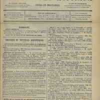 0573 - Page 565 - Sommaire / Chronique et nouvelles scientifiques. Concours de l'internat de Brévannes et d'Hendaye / Médecins de colonisation / Un hôpital de tuberculeux à Montpellier / Nécrologie / Muséum national d'histoire naturelle / Actes de la Faculté de médecine de Paris du 4 au 9 mai 1908. Examens de doctorat