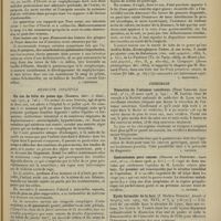 0603 - Page 595 - Analyses. Médecine. Sur les infections mixtes dans la fièvre typhoïde. (F. Port. Deuts. med. Wochens...). [A. Lemierre] / Médecine infantile. Un cas de folie du jeune âge. (Rasmus. Jahr. f. Kind...). [L. Babonneix] / Chirurgie. Résection de l'estomac cancéreux. (René Leriche. Lyon méd...). [L. Gayard] / Gastrectomie pour cancer. (Delore et Thévenet. Lyon méd...). [L. Gayard] / Kyste dermoïde de la face. (J. Shelton Horsley. Annals of Surgery...). [E. Gardner]