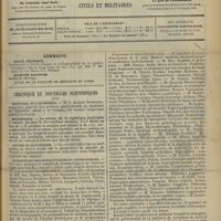 0609 - Page 601 - Sommaire / Chronique et nouvelles scientifiques. Ministère de l'intérieur / Statistique / Contre le saturnisme / Clinique des maladies cutanées et syphilitiques