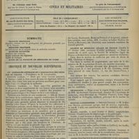 0621 - Page 613 - Sommaire / Chronique et nouvelles scientifiques. LIXe Assemblée générale de l'Association des médecins de France / Société de médecine légale de France / Nécrologie / Hôpital Lariboisière / Cours pratique sur les maladies des voies urinaires. (Voir la suite des nouvelles, p. 621)