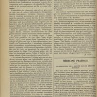 0626 - Page 618 - Nouvelles notions sur la pathogénie du glaucome primitif ; par le Docteur A. Terson. (A suivre) / Médecine pratique. Les indications de la saignée dans la médecine actuelle