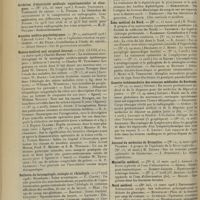 0634 - Page 626 - Articles originaux des principales publications françaises et étrangères. Archives d'électricité médicale expérimentales et cliniques / Annales médico-psychologiques / Boston medical and surgical journal / Bulletin de laryngologie, otologie et rhinologie / Deutsche medizinische Wochenschrift / Écho médical du Nord / Gazette hebdomadaire des sciences médicales de Bordeaux / Journal de médecine de Bruxelles / Marseille médical / Nord médical