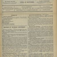 0669 - Page 661 - Sommaire / Chronique et nouvelles scientifiques. Hôpitaux de Paris / Faculté de médecine de Paris / Hôpitaux de Province / Distinctions honorifiques / Médaille des épidémies / Conseil de surveillance du bureau d'hygiène de la ville de Paris / Visites médicales dans l'armée / Clinique médicale Laennec / Conférence privée d'internat