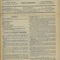 0681 - Page 673 - Sommaire / Chronique et nouvelles scientifiques. Hôpitaux de Paris / Guerre / La limitation du droit des médecins dans la rédaction des certificats médicaux / Statistique / Excursion archéologique à Chartres