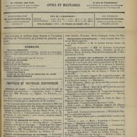 0729 - Page 721 - Sommaire / Chronique et nouvelles scientifiques. Hôpitaux de Paris / Faculté de médecine de Paris / Maison départementale de Nanterre / Distinctions honorifiques / Le XVIIIe Congrès des aliénistes et neurologistes de France et des pays de langue française / Nécrologie / Cours de coprologie clinique