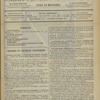 0741 - Page 733 - Sommaire / Chronique et nouvelles scientifiques. Hôpitaux de Paris / Maison départementale de Nanterre / Les faux accidents du travail et les certificats de complaisance / Association des internes et anciens internes des hôpitaux de Bordeaux / Une excursion médicale à Londres