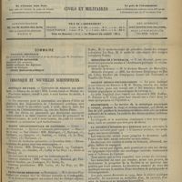 0753 - Page 745 - Sommaire / Chronique et nouvelles scientifiques. Hôpitaux de Paris / Maison départementale de Nanterre / Facultés de médecine / Écoles de médecine / Guerre / Ministère de l'intérieur / Société médico-psychologique / Statistique / La Société d'hygiène de l'enfance / Nécrologie