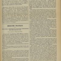 0769 - Page 761 - Clinique chirurgicale. Deux nouvelles observations d'épithéliomas en surface développés sur une muqueuse leucoplasique ; par le Professeur Reclus / Médecine pratique. Indications & technique de l'occlusion chirurgicale dans les plaies de l'oeil ; par le Docteur A. Terson...