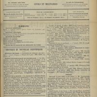 0789 - Page 781 - Sommaire / Chronique et nouvelles scientifiques. Hôpitaux de Paris / Société d'hypnologie et de psychologie / Actes de la Faculté de médecine de Paris du 15 au 20 juin 1908. Examens de doctorat / Thèses